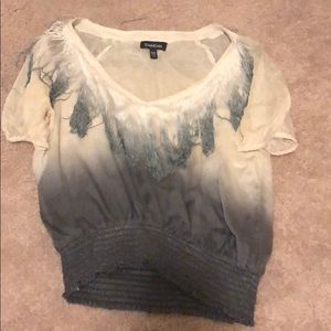 Bebe fringe top